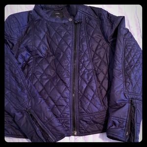 Large, Navy Moto Jacket